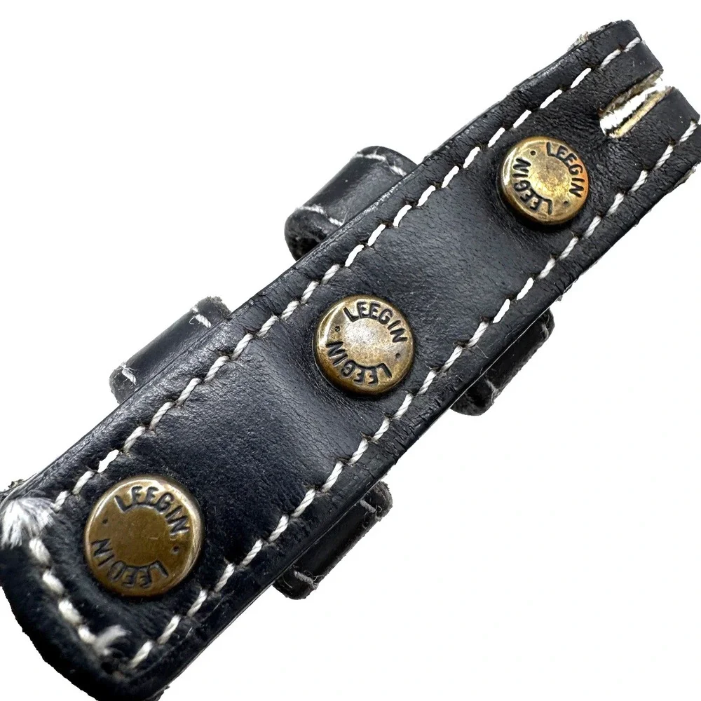 90s Leegin‎ Tooled Heart Leather Western Belt Women's 34 Cowgirl Landman Rodeo